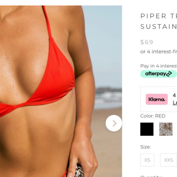 Lahana Swim Red Bikini NWT - Picture 3 of 6